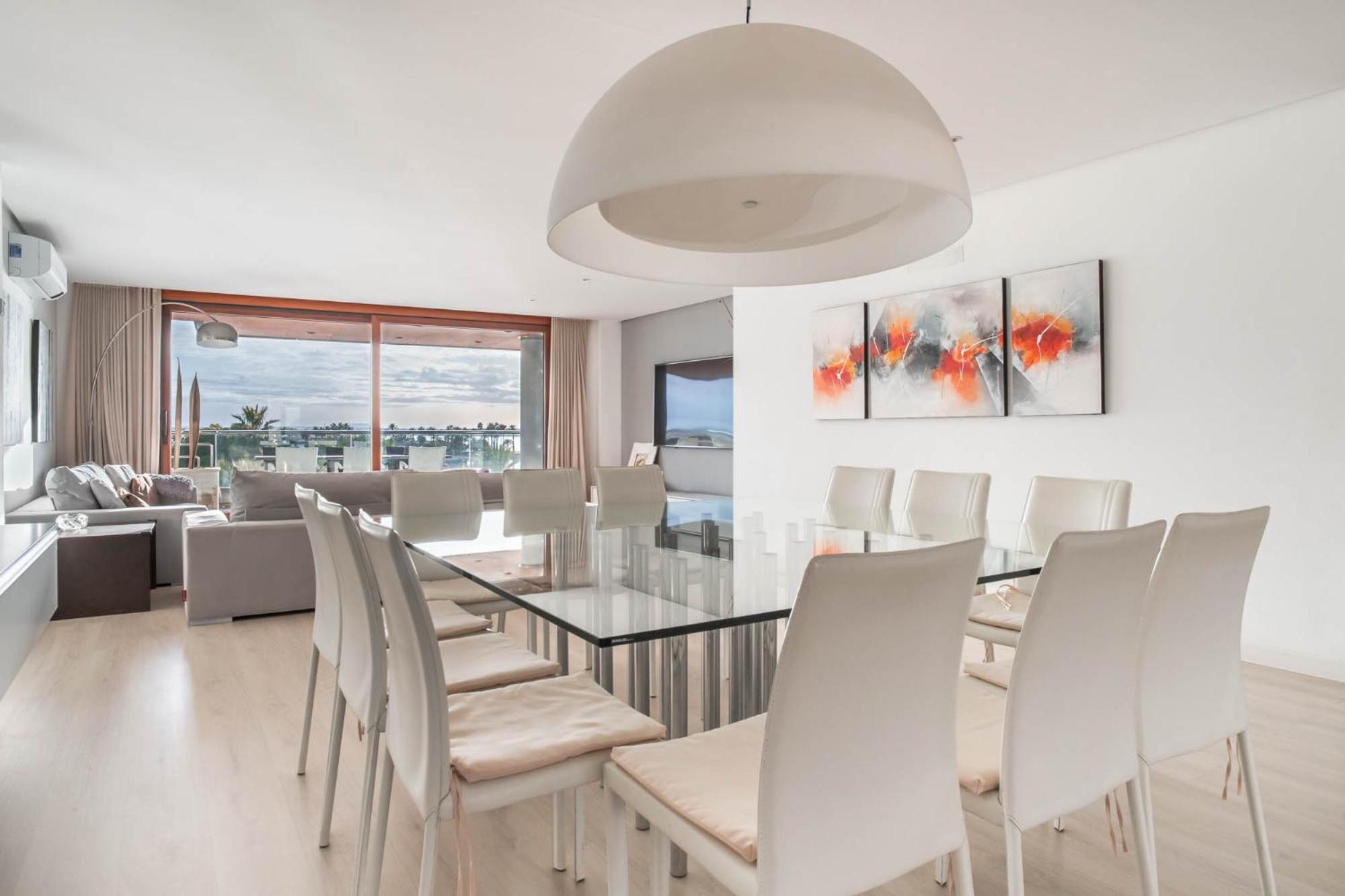 Luxury Sea View Apartment In Puerto De Alcudia Kültér fotó