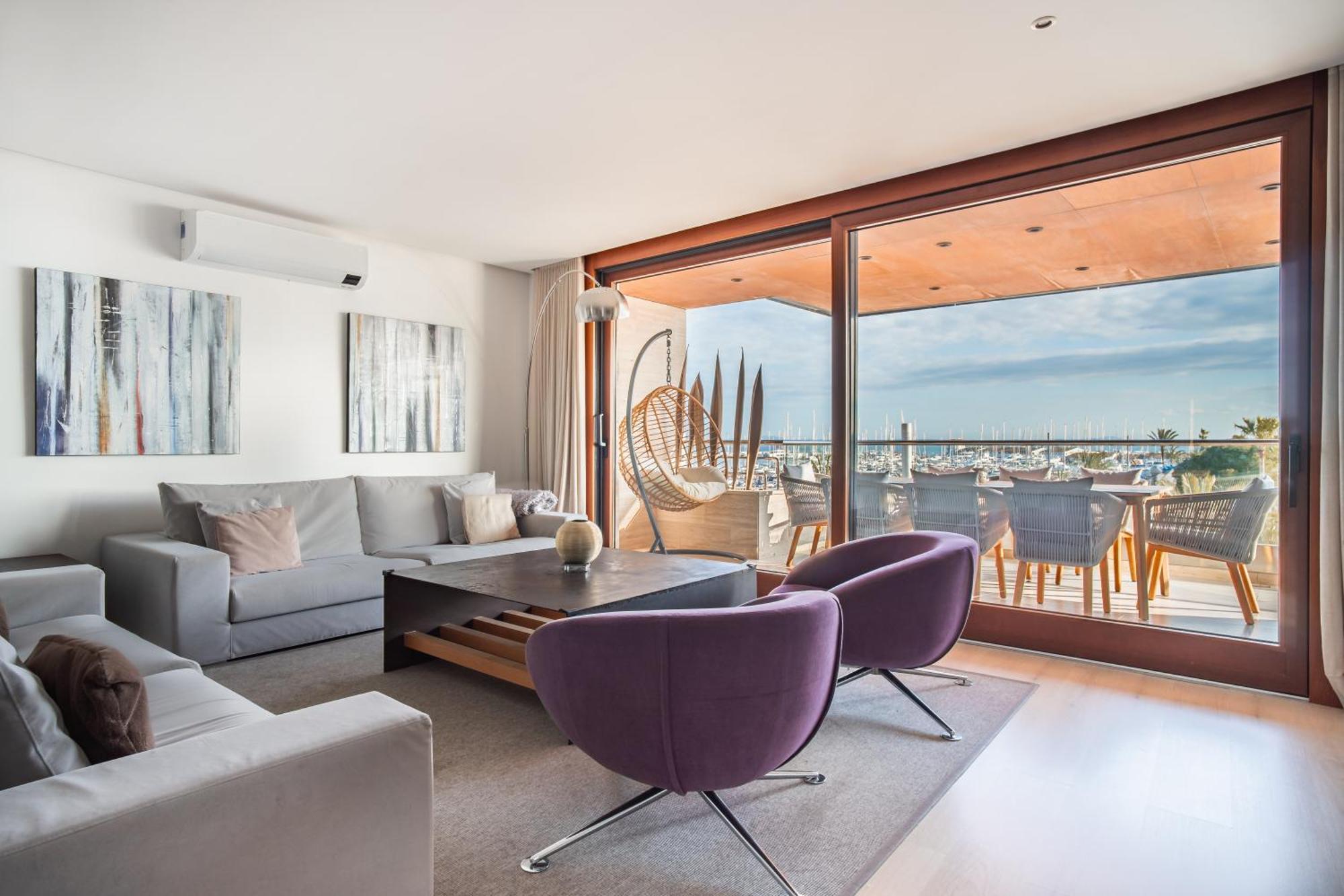 Luxury Sea View Apartment In Puerto De Alcudia Kültér fotó